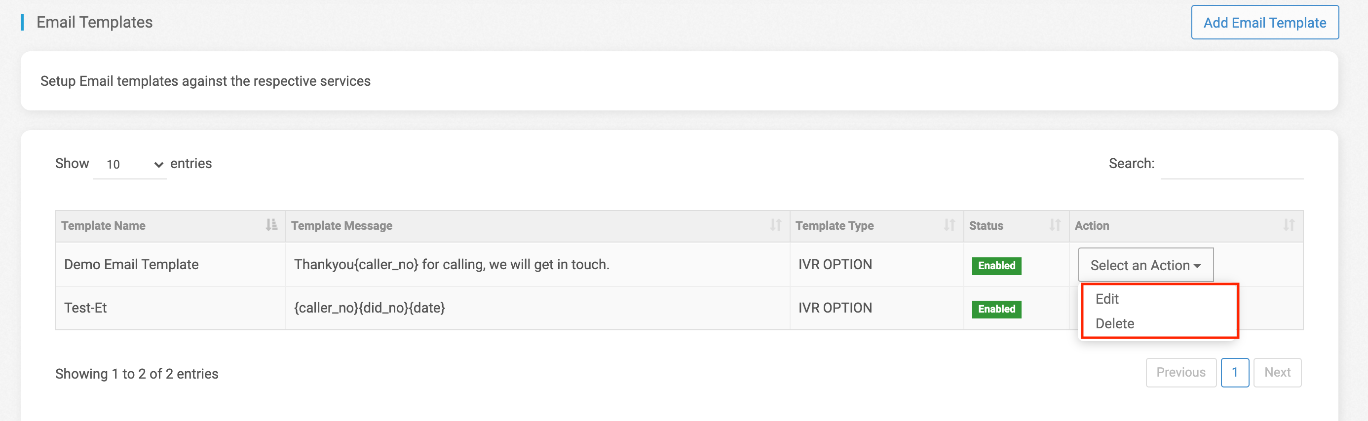 Email Templates